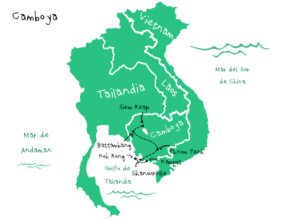 ruta camboya